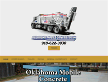 Tablet Screenshot of oklahomamobileconcrete.com